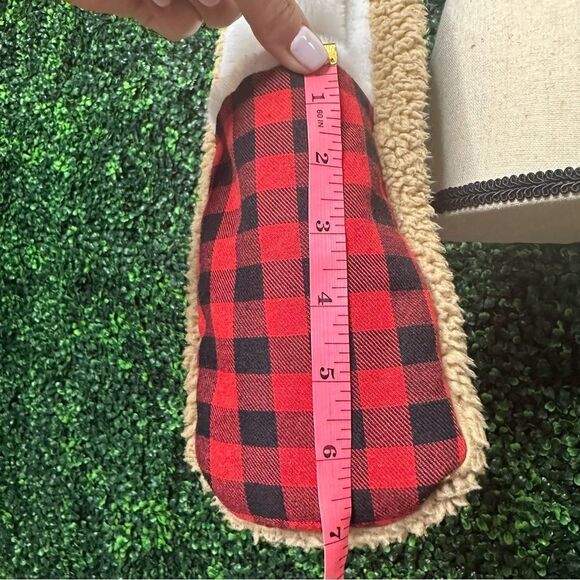 Reindeer Plaid Christmas Claire’s Hooded Scarf - Picture 3 of 6